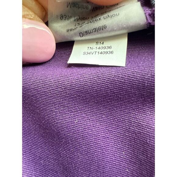 Title Nine Diamalete Athletic Dress Stretch Tennis Golf Size S Colorblock Purple - Picture 10 of 10